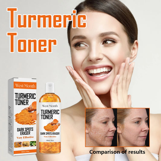West&Month Turmeric Face Care Series Pore Minimizer Exfoliator Reducing Acne Brightening Dark Spot Remove Facial Hydrating Toner