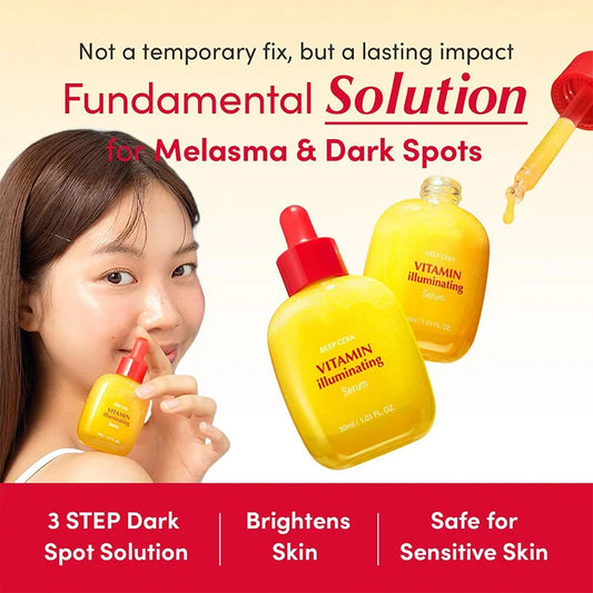 Deptora Korean Skincare Vitamin C Illuminating Serum - 40% Acerola Extract for Dark Spot Care