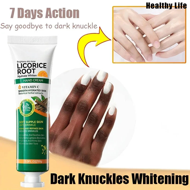 Fast Brighten Dark Knuckles Cream Whiting Hand Cream Lighten Melanin Stains Corrector Hand Anti Crack Soften Moisturize Product