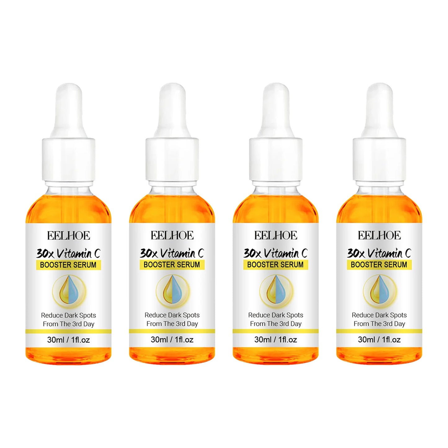 EELHOE Vitamin C Booster Serum Reduce Dark Spots Brightening Even Skin Tone Moisturizing Hydrating Essence Daily Facial Care